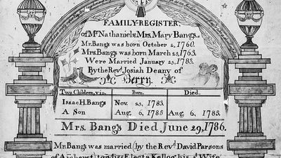 18th-century family register