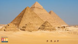 Discover the inner structure of the Great Pyramid of Khufu, one of the Pyramids of Giza