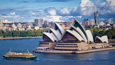 Sydney Opera House, Port Jackson, Sydney Harbour, New South Wales, Australia.